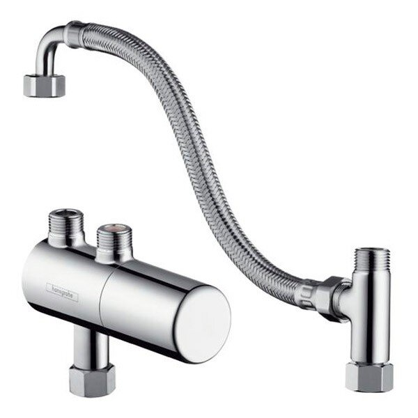Изображение товара ТермостатHansgrohe Ecostat 15346000 хром: точная температура, безопасность Изображение товара ТермостатHansgrohe Ecostat 15346000 хром: точная температура, безопасность