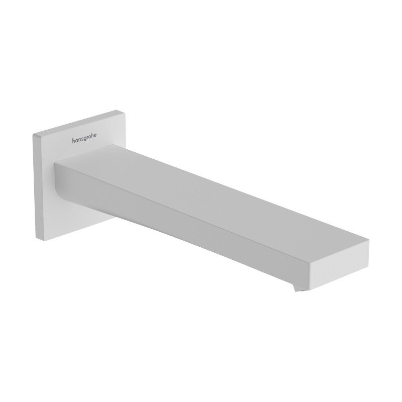 Изображение товара Излив для ванны Hansgrohe Tecturis E 73410700 белый матовый Изображение товара Излив для ванны Hansgrohe Tecturis E 73410700 белый матовый