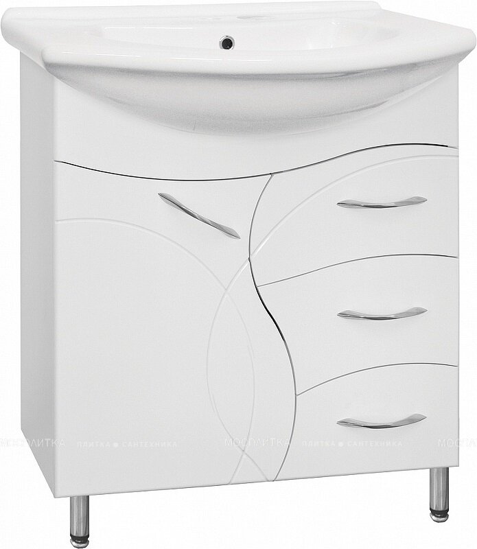 Изображение товара Тумба под раковину Style Line Амелия ЛС-00002281 75 см, белая