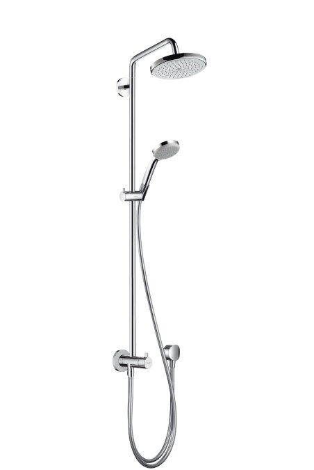 Изображение товара Душевой гарнитур Hansgrohe Croma 27224000 220 Showerpipe Reno верхний душ диаметр 22 см, хром Изображение товара Душевой гарнитур Hansgrohe Croma 27224000 220 Showerpipe Reno верхний душ диаметр 22 см, хром