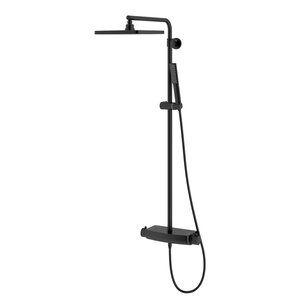 Изображение товара Душевая система Teska Mira с термостатом, черный матовый, DK 2980