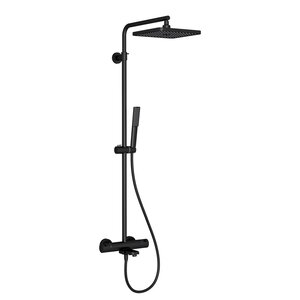 Изображение товара Душевая система Teska Galaxy с термостатом, черный матовый, DK 3108