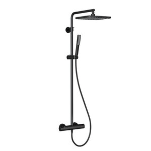 Изображение товара Душевая система Teska Devon с термостатом, черный матовый, DK 2108