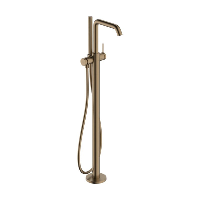 Изображение товара Смеситель для ванны и душа Hansgrohe Tecturis S, 73440140, напольный, шлифованная бронза