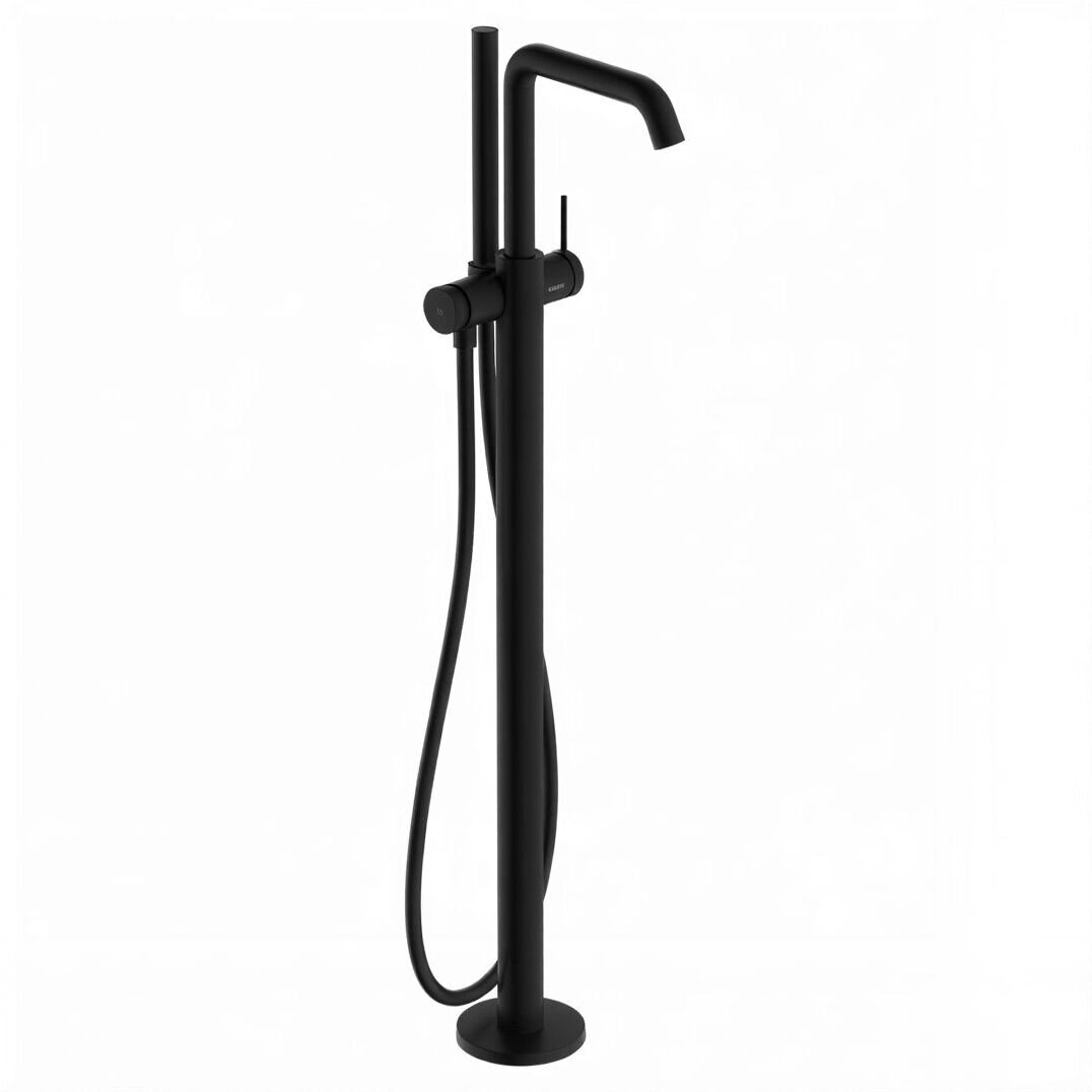 Изображение товара Смеситель для ванны и душа Hansgrohe Tecturis S, 73440670, напольный, черный матовый Изображение товара Смеситель для ванны и душа Hansgrohe Tecturis S, 73440670, напольный, черный матовый