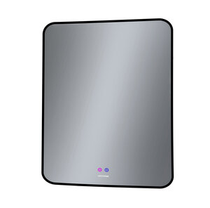 Изображение товара Зеркало с подсветкой и подогревом Grossman Elegans-норма BLACK 70x80 см
