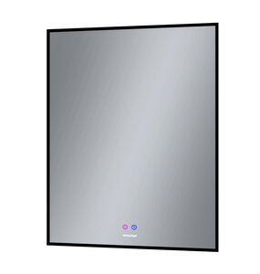 Изображение товара Зеркало с LED подсветкой и подогревом Grossman Pragma-норма BLACK 70x80 см