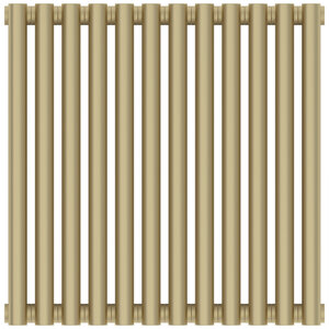 Изображение товара Радиатор отопления Сунержа Эстет-00, ширина 54 см, высота 50 см, 12 секций, боковое подключение, цвет матовая шампань, 022-0332-5012