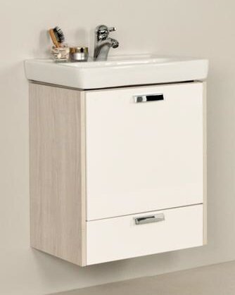 Изображение товара Тумба под раковину Акватон Йорк 55 М белый ясень 522х598х345 мм
