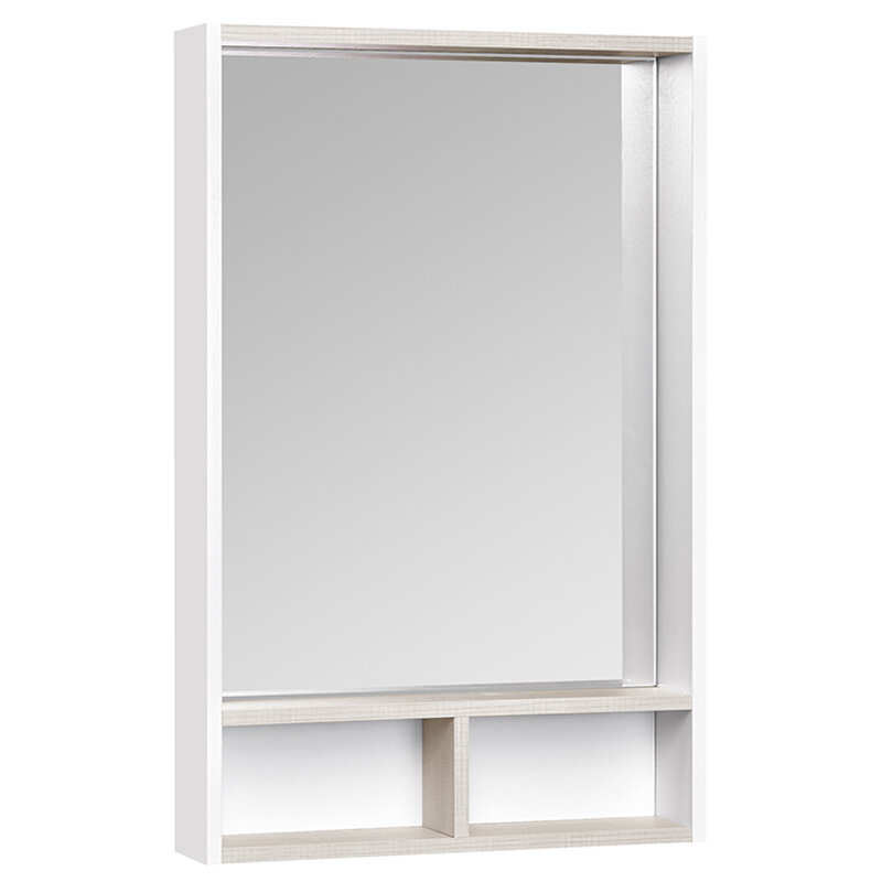 Изображение товара Зеркальный шкаф Aquaton Йорк 55, 1A173202YOAV0, цвет белый/ясень фабрик 