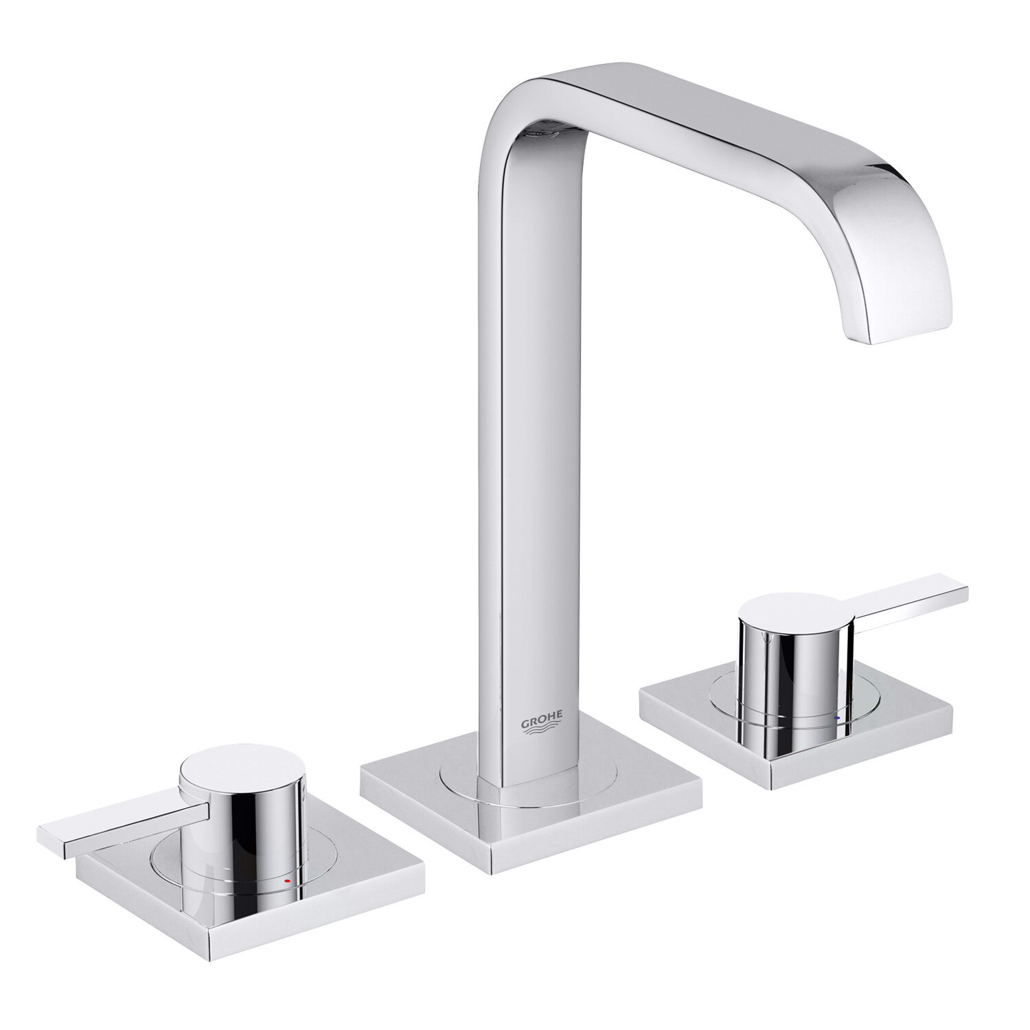 Изображение товара Смеситель для раковины Grohe Allure с двумя вентилями и хромированным покрытием Изображение товара Смеситель для раковины Grohe Allure с двумя вентилями и хромированным покрытием