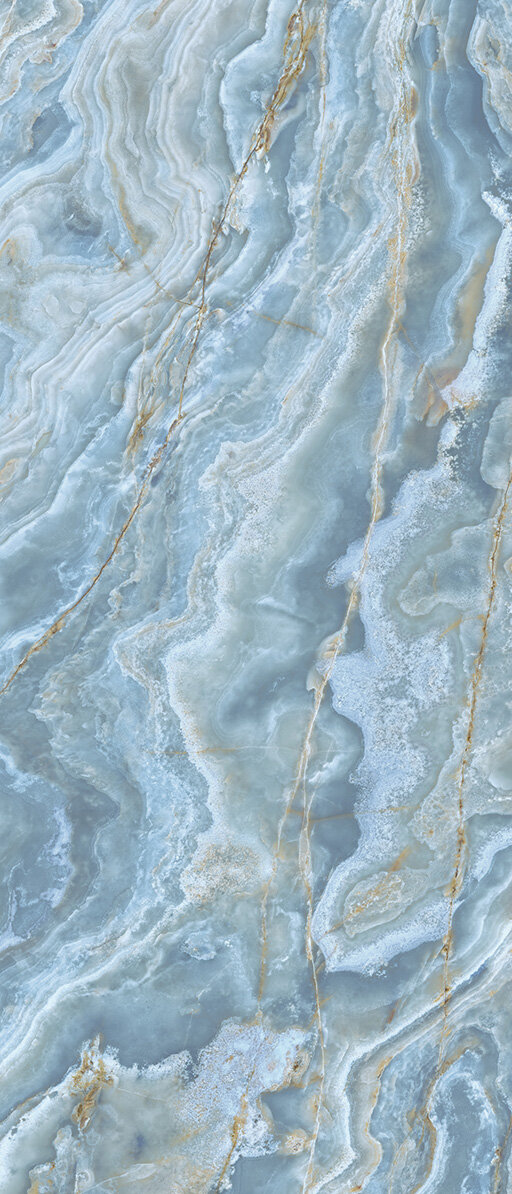 Изображение товара Керамогранит Ava ceramica Onice iride Cobalto Lapp 60x120 см, синий, полированный