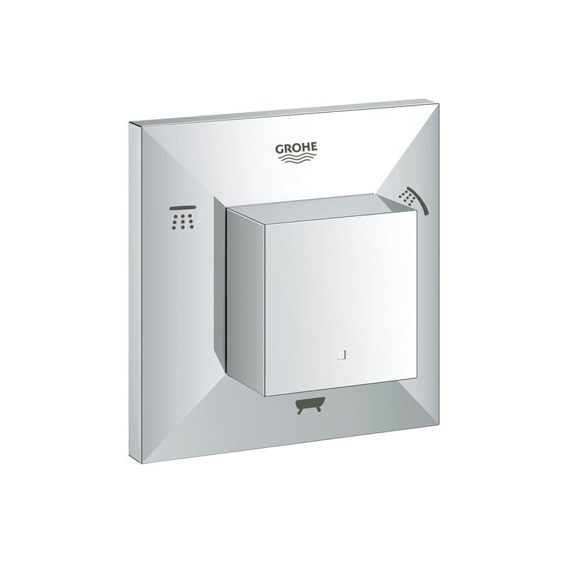 Изображение товара Переключатель потоков Grohe Allure Brilliant, 19798000, на три потребителя, хром