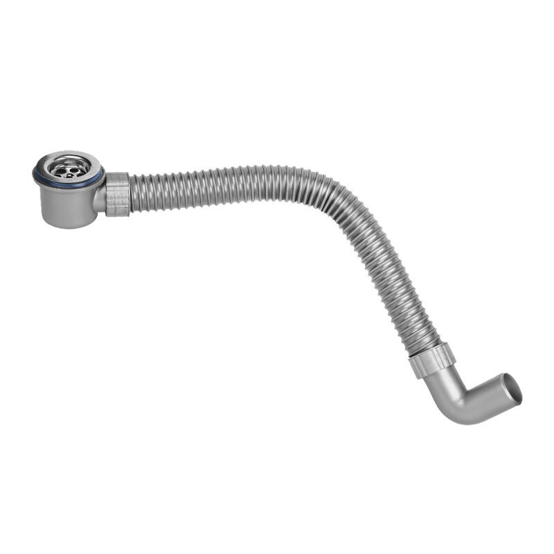 Изображение товара Компактный сифон для раковины Bettoserb 140500 серый пластиковый гидрозатвор