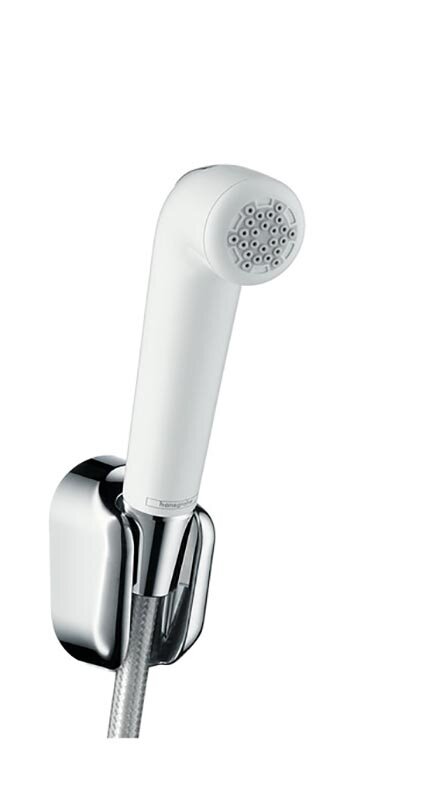 Изображение товара Лейка гигиеническая Hansgrohe Croma 32122000 шланг 160 см, держатель, белый/хром