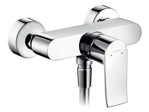 Изображение товара Смеситель для душа Hansgrohe Metris хром однорычажный вертикальный монтаж Изображение товара Смеситель для душа Hansgrohe Metris хром однорычажный вертикальный монтаж
