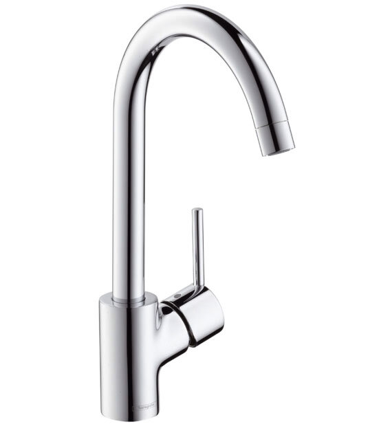 Изображение товара Смеситель Hansgrohe Talis S2 14870000 с U-изливом и поворотным механизмом Изображение товара Смеситель Hansgrohe Talis S2 14870000 с U-изливом и поворотным механизмом