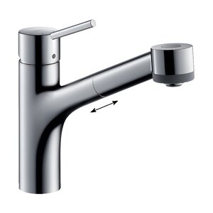 Изображение товара Смеситель для кухонной мойки Hansgrohe Talis S с выдвижной лейкой хром