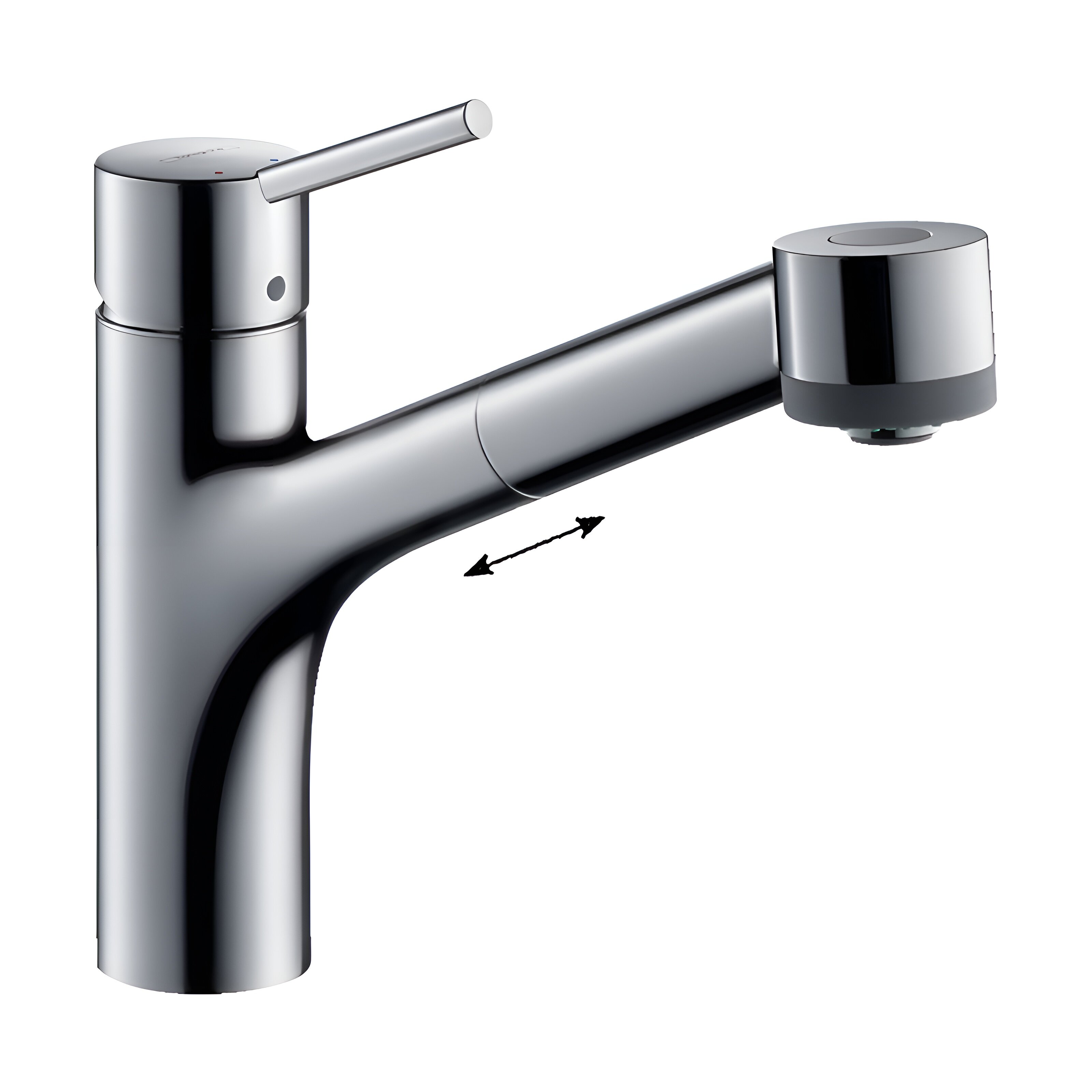 Изображение товара Смеситель для кухонной мойки Hansgrohe Talis S, 32841000, с выдвижной лейкой, хром Изображение товара Смеситель для кухонной мойки Hansgrohe Talis S, 32841000, с выдвижной лейкой, хром