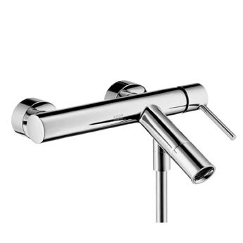 Изображение товара Смеситель для ванны и душа Axor Starck 10411000 хром современный дизайн