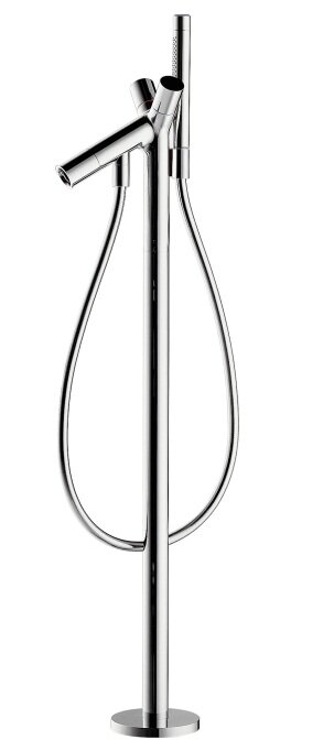 Изображение товара Смеситель для ванны и душа Axor Starck, напольный, хром, 10458000