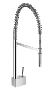 Изображение товара Смеситель для кухонной мойки Axor Starck X хром однорычажный 27 см Германия