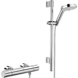 Изображение товара Смеситель для душа Grohe Grohtherm 3000 Cosmopolitan, 34275000, термостатический, с гарнитуром, хром