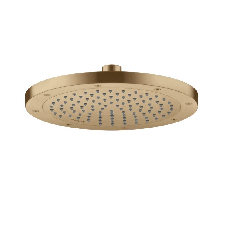 Изображение товара Верхний душ Axor ShowerSolutions 35380140, 24 см, 1 режим струи, с шарнирным соединением, цвет шлифованная бронза