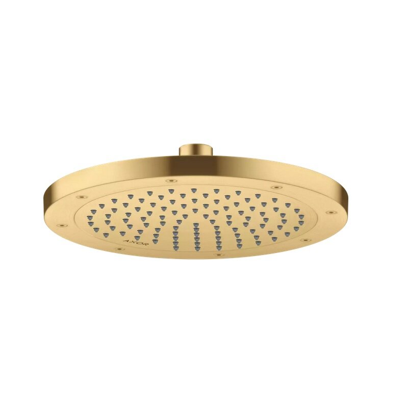 Изображение товара Верхний душ Axor ShowerSolutions 35380250, 24 см, 1 режим струи, с шарнирным соединением, цвет шлифованное золото