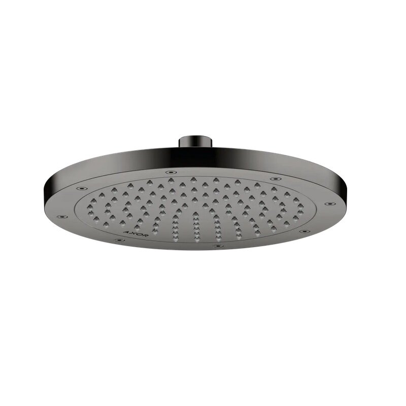 Изображение товара Верхний душ Axor ShowerSolutions 35380330, 24 см, 1 режим струи, с шарнирным соединением, цвет полированный черный хром