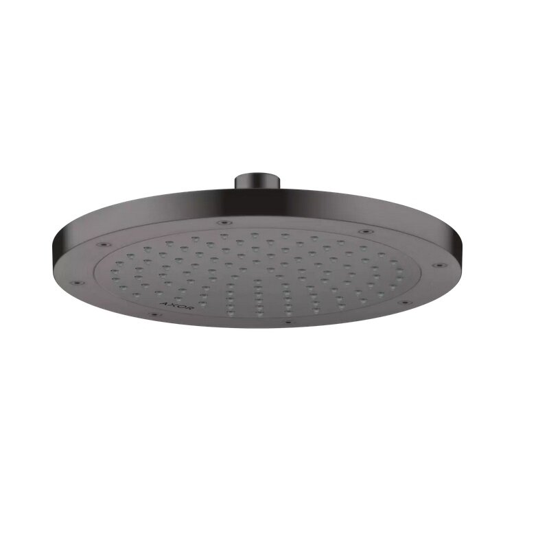Изображение товара Верхний душ Axor ShowerSolutions 35380340, 24 см, 1 режим струи, с шарнирным соединением, цвет шлифованный черный хром