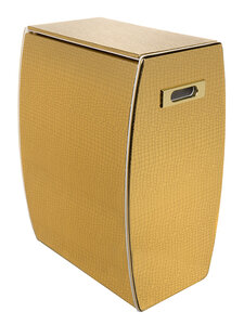 Изображение товара Корзина для белья Camelos с текстурой крокодил, золото, GKr-U