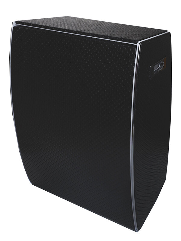 Изображение товара Корзина для белья Camelos PBLH-U черная с хромированными элементами, напольная