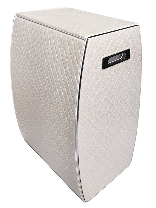 Изображение товара Корзина для белья Camelos декор ромб светлая хром MLH-U