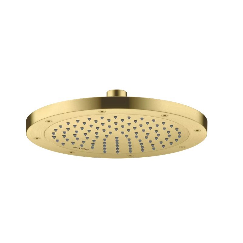 Изображение товара Верхний душ Axor ShowerSolutions 35381950, 24 см, EcoSmart, 1 режим струи, с шарнирным соединением, цвет шлифованная медь Изображение товара Верхний душ Axor ShowerSolutions 35381950, 24 см, EcoSmart, 1 режим струи, с шарнирным соединением, цвет шлифованная медь