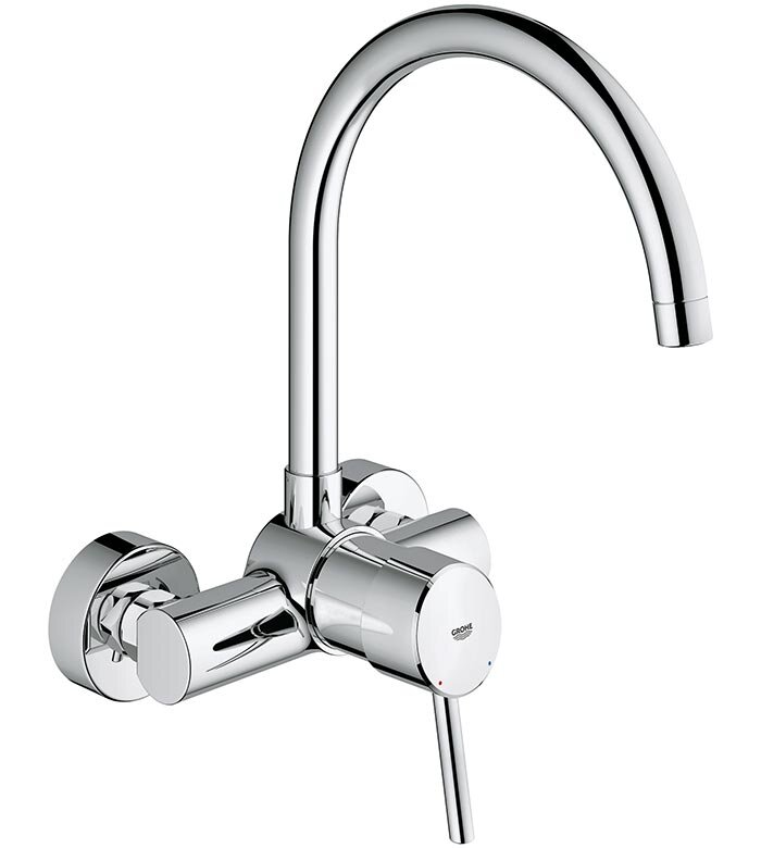 Изображение товара Смеситель для кухонной мойки Grohe Concetto New 32667001 хром настенный однорычажный