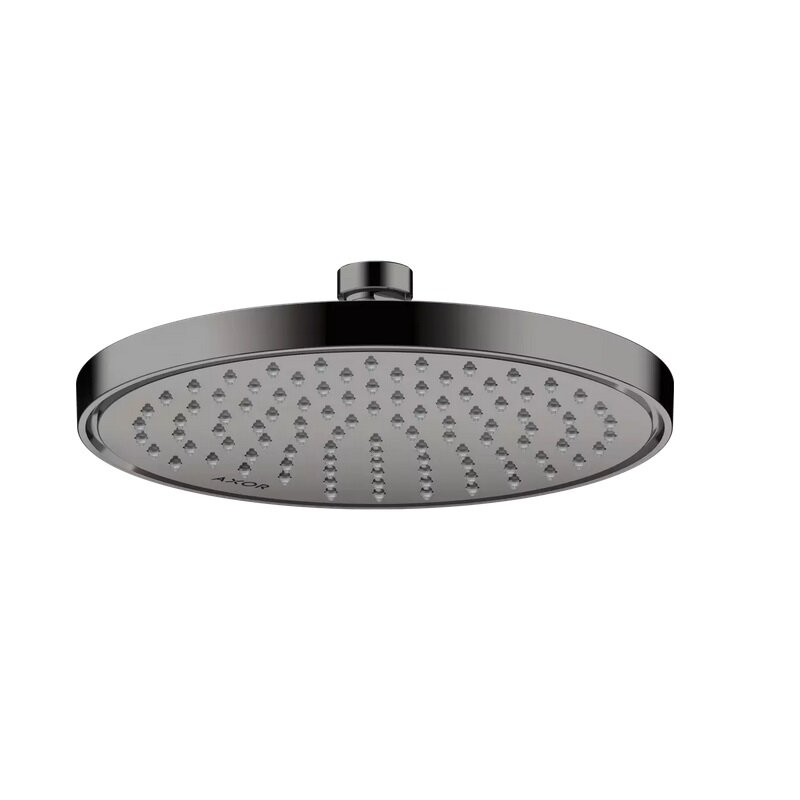 Изображение товара Верхний душ Axor ShowerSolutions 35383330, 22 см, EcoSmart, 1 режим струи, с шарнирным соединением, цвет полированный черный хром