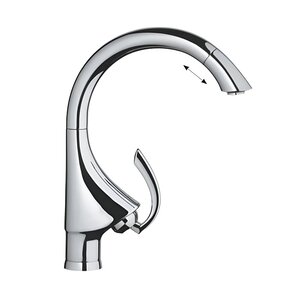 Изображение товара Смеситель для кухонной мойки Grohe K4, 33786SD0, нержавеющая сталь