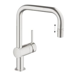 Изображение товара Смеситель для кухонной мойки Grohe Minta с вытяжным изливом и системой SpeedClean