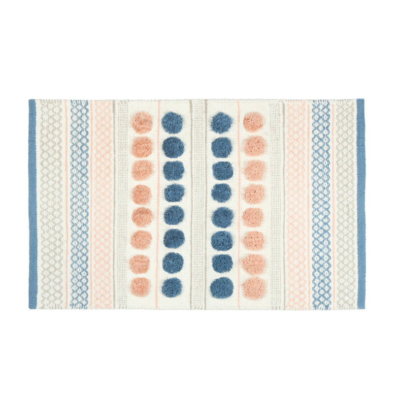 Изображение товара Коврик для ванной Fixsen Lotus FX-8030W 50х80 см разноцветный хлопок