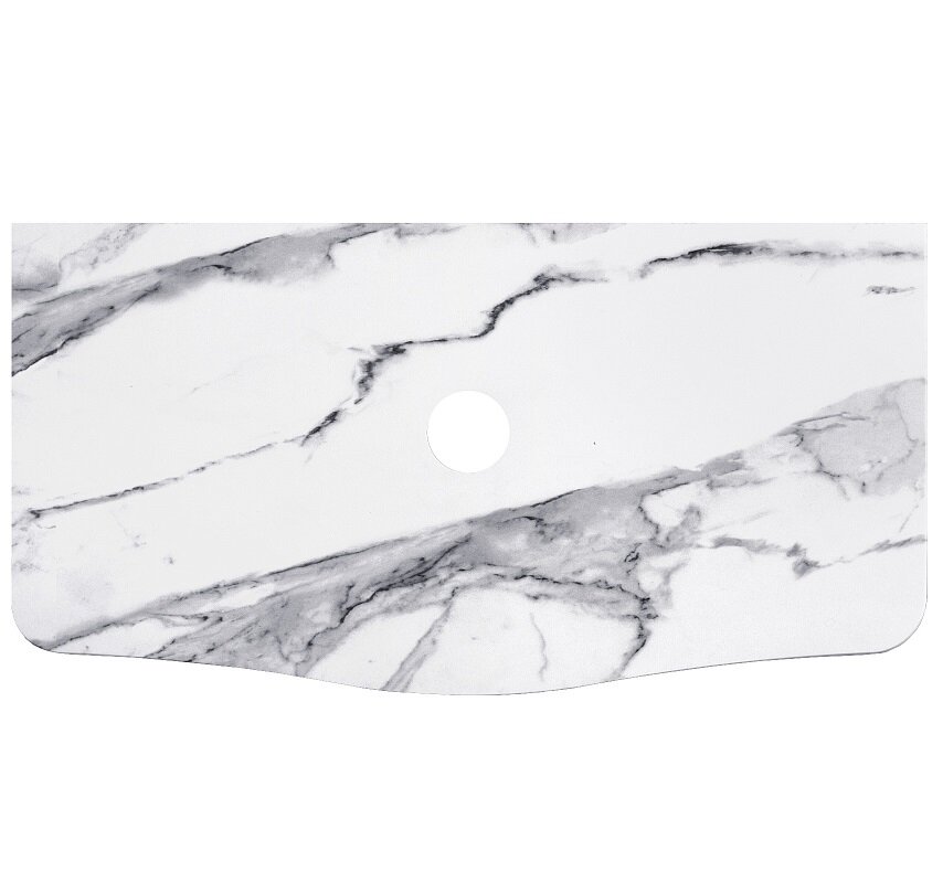 Изображение товара Столешница Beluxe Анжело 1100 П-05 мрамор белый глянцевый