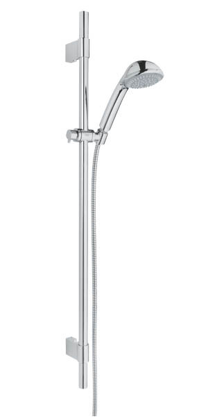 Изображение товара Душевой гарнитур Grohe Relexa 28831001 Trio с регулируемой штангой и хромированным покрытием