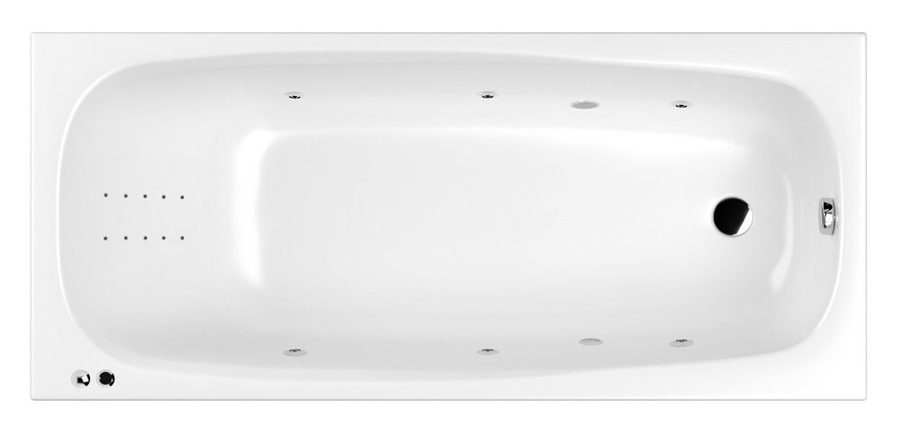 Изображение товара Ванна гидромассажная Whitecross Layla 170 x 75 см, LINE NANO, хром, белый, 0102.170075.100.LINENANO.CR Изображение товара Ванна гидромассажная Whitecross Layla 170 x 75 см, LINE NANO, хром, белый, 0102.170075.100.LINENANO.CR