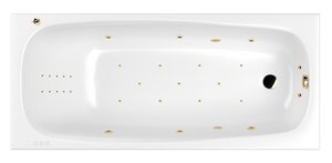 Изображение товара Ванна гидромассажная Whitecross Layla 170 x 75 см, ULTRA NANO, золото, белый, 0102.170075.100.ULTRANANO.GL