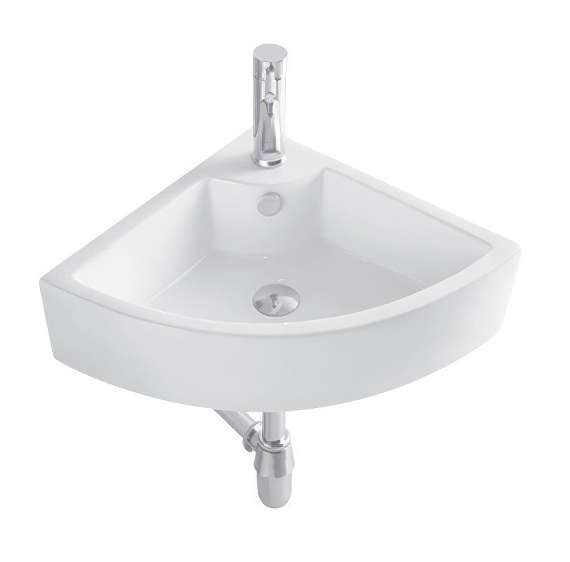 Изображение товара Раковина Aquatek 47 х 47 см, угловая, подвесная, белая, AQ5166B-00