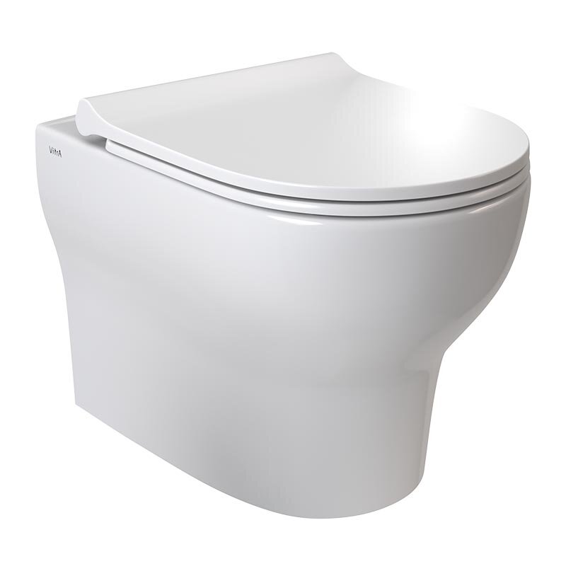 Изображение товара Подвесной унитаз Vitra Zentrum Round безободковый с микролифтом, белый