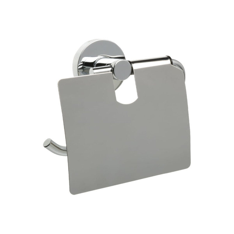 Изображение товара Держатель туалетной бумаги Fixsen Comfort FX-85010 Chrome с крышкой надежное решение