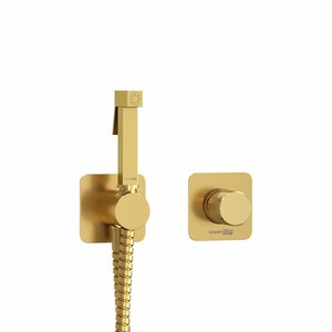 Изображение товара Гигиенический душ Wasserkraft Schunter 8200 A8251.285.237.213, со смесителем, цвет золото матовое