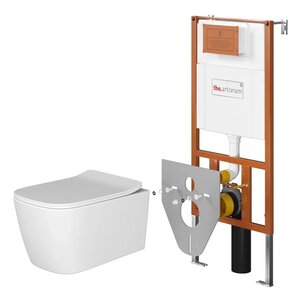 Изображение товара Инсталляция Artceram A16 с унитазом, сиденье микролифт, белый, 700.101.03