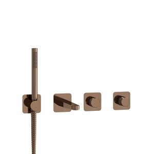 Изображение товара Смеситель WasserKRAFT Paar 8800 A8851.309.311.290.292.291, для ванны и душа, цвет золото розовое